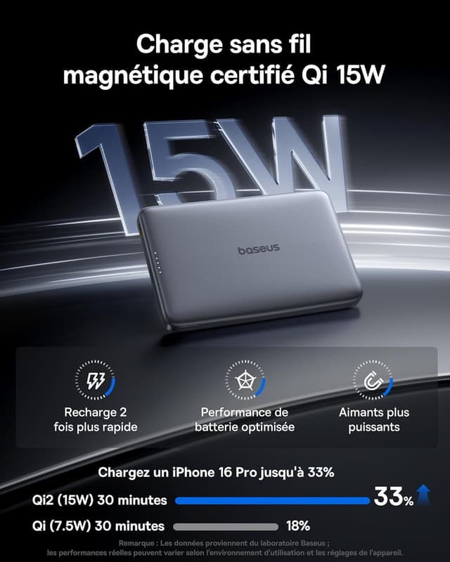 Thumbnail 2 de Baseus Picogo Powerbank 10000mAh Qi2