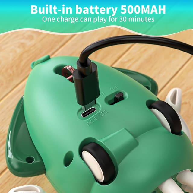 Detalle de SWTOIPIG polpo danzante interattivo con LED, musica e evitamento ostacoli intelligente