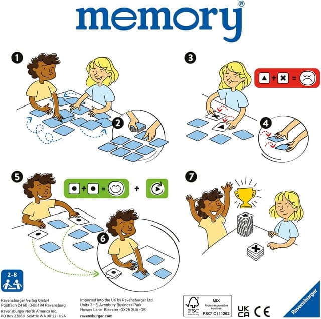 Detalle de Ravensburger Memory® Tierkinder 20879 – Tier-Fans-Merkspiel für 2–8 Spieler ab 3 Jahren