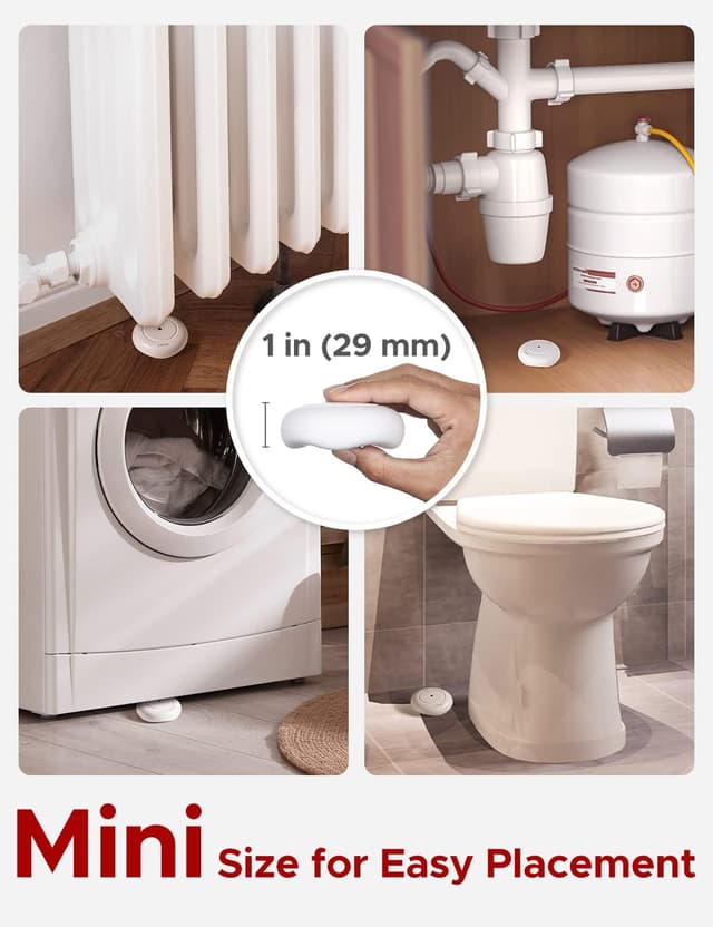 Detalle de X-Sense SWS51 rilevatore d’acqua Wi‑Fi con stazione base SBS50 richiesta, confezione 3