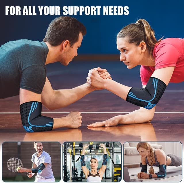 Thumbnail 6 de AOOWU Ellenbogenbandage L Kompression 2er Set