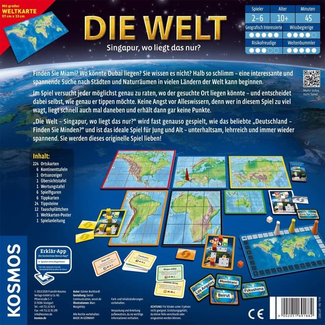 Thumbnail 1 de Kosmos Die Welt Geografie Spiel 691882