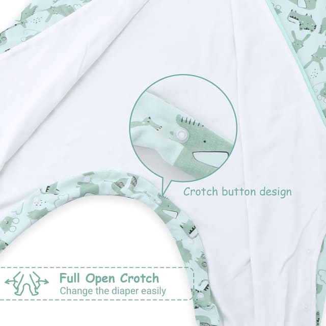 Detalle 2 de WYTbaby Sacco Nanna con Piedini 1.0 Tog in 100% Cotone morbido