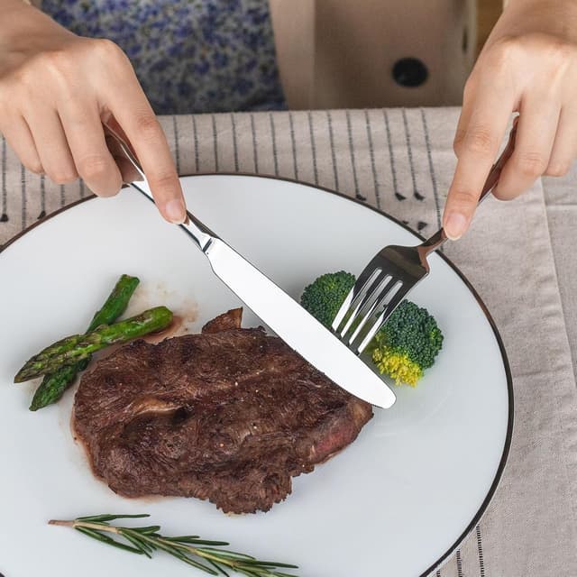 Detalle 2 de Alata Kate 40-Piece Stainless Steel Silverware Set (Service for 8)