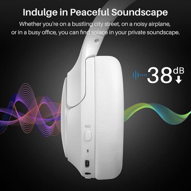 Detalle 2 de TOZO HT2 Hybrid ANC Headphones 60H