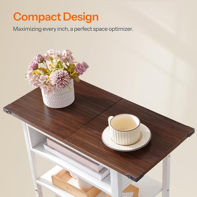 Thumbnail 5 de HOOBRO EWH130KDBZ01 narrow bedside table with outlets