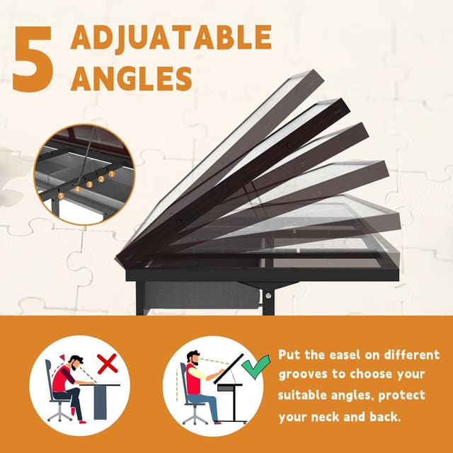 Detalle 2 de RAGOZONERY Puzzle Table 1500pcs with Drawers