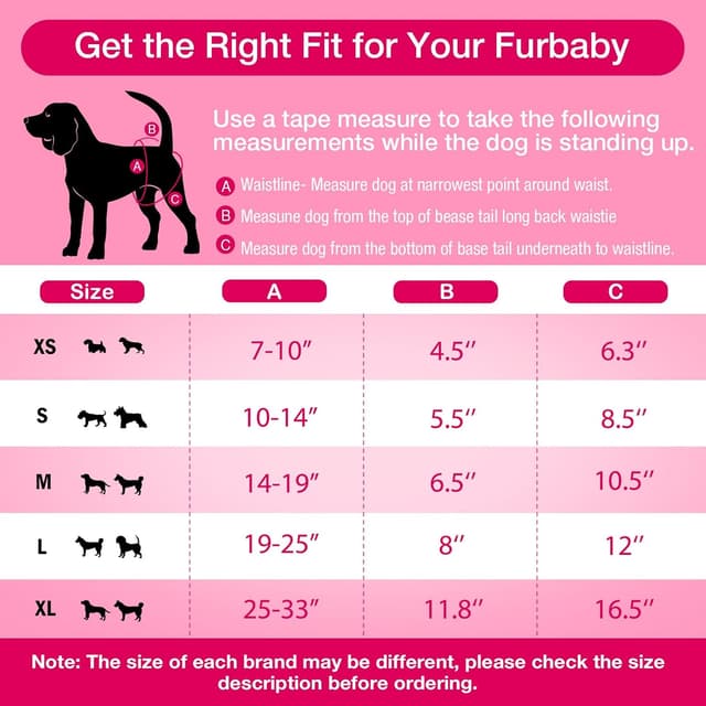 Detalle de Pet Soft Dog Nappies Female (3 pack) – medium washable dog period pants with leak-proof waistband