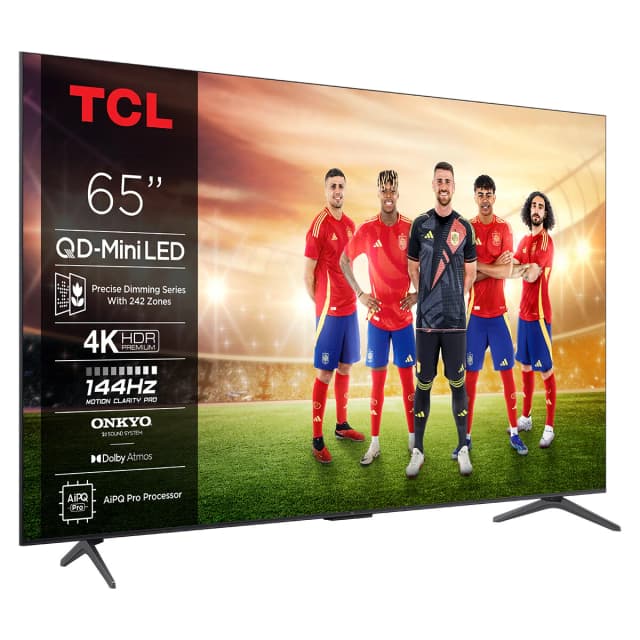 Detalle de TCL 65C6K TV QD-Mini LED 4K con Google TV y HDMI 2.1 (65”, reacondicionada Grado A)