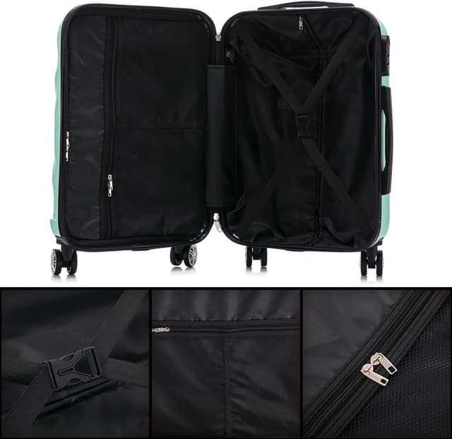 Thumbnail 5 de RAYKONG Juego de maletas ABS rígida 3 piezas 78cm