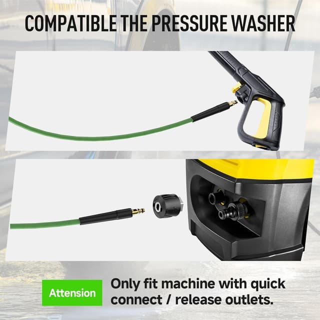 Thumbnail 6 de OHAYORI 10m Pressure Washer Hose Replacement (Click Type Quick Connect) for Karcher K2–K7