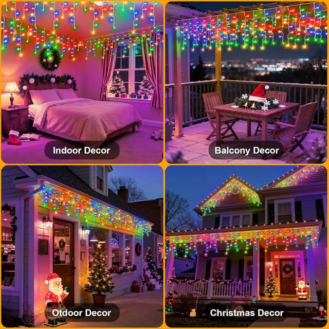 Thumbnail 6 de cshare Icicle Lights Outdoor 20M 480 LEDs