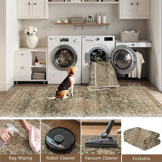 Thumbnail 3 de HUGEAR Vintage Rug 160x230cm Green