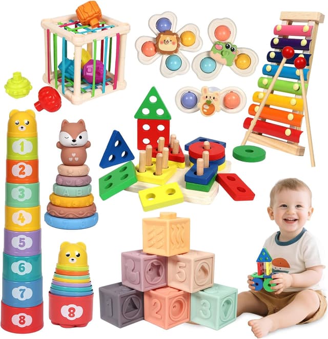 Detalle de LearnToy Montessori 7‑in‑1 Aktivitätsset