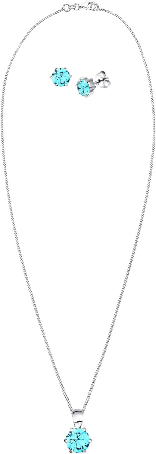 Detalle de Elli Schmuckset Solitär Anhänger Ohrstecker 💍