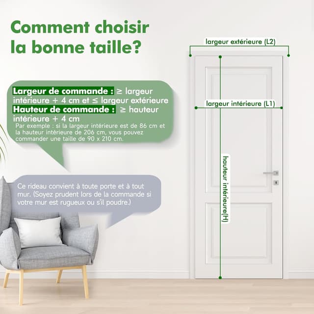 Thumbnail 5 de Sekey Moustiquaire découplable 140x240 cm pour porte