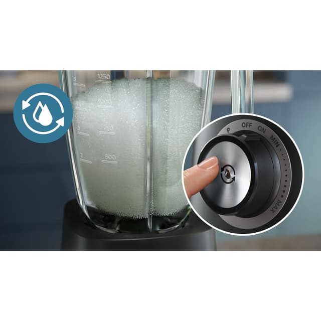 Thumbnail 1 de Philips HR3040/00 Batidora Vaso Serie Metal 1200W 2L Negro