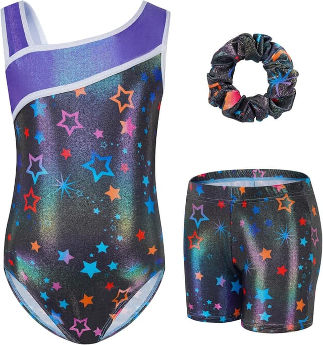Thumbnail 6 de Gogokids girls’ three-piece gymnastics set (sleeveless leotard, shorts and hairband)