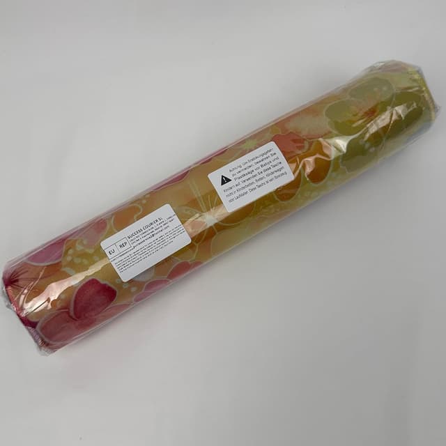 Detalle 2 de Tappetino per mouse a forma di fiore XL 80x30 cm giallo per gaming e ufficio (fiori colorati)