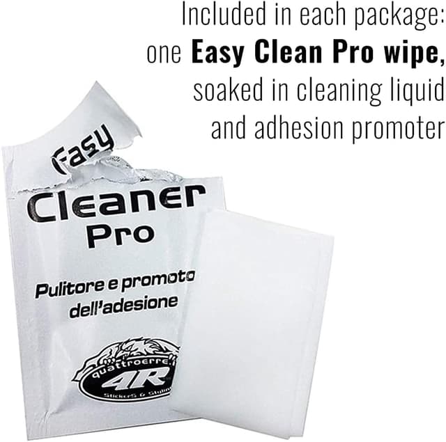 Detalle 2 de 4R Quattroerre.it Quattroerre 1688 Profile Chrom Aufkleber für den Außenbereich (18 mm x 50 cm), 2er-Set