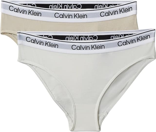 Detalle de Calvin Klein Jeans Girls 2PK Bikini 8-10, 2 unidades