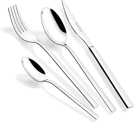 Imagen de MONIX Amalfi | Set 24 piezas de cubiertos 🍴Elegancia y funcionalidad en OfertitasTOP