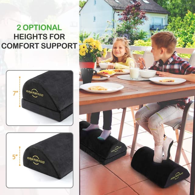 Thumbnail 1 de AMERIERGO Wedged-Shape Foot Rest for Desk