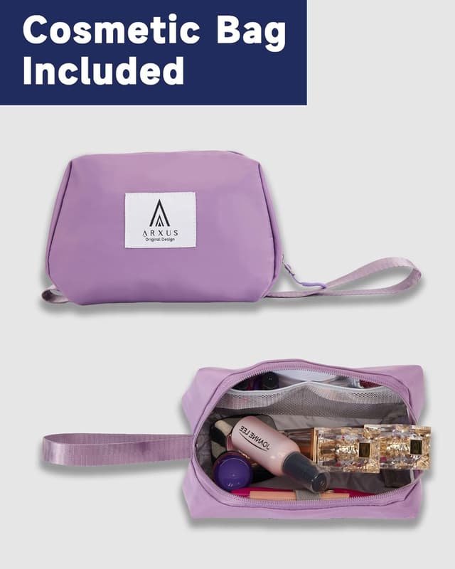 Detalle 2 de Arxus sac de voyage extensible 25–35L avec trousse de toilette et bandoulière amovible