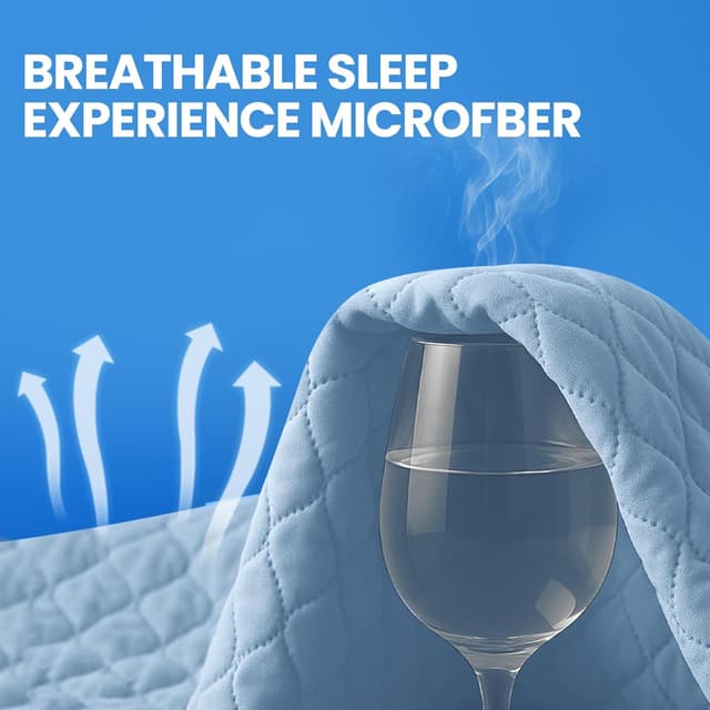 Thumbnail 6 de Ystyle protège-matelas imperméable 160x190 cm matelassé avec bonnnet jusqu’à 30 cm et élastique tout autour