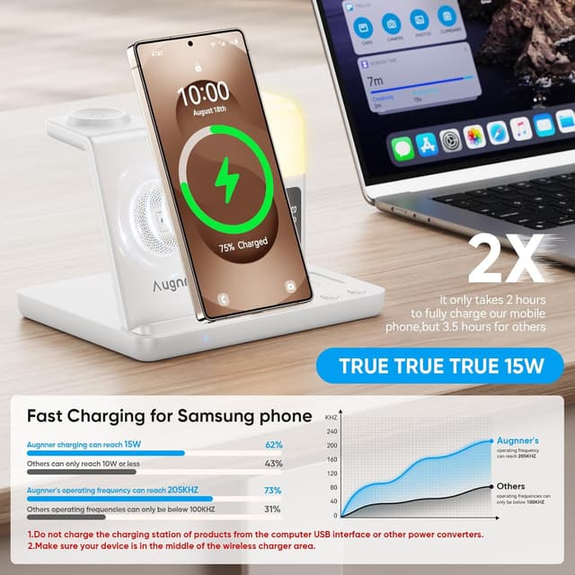 Thumbnail 6 de Estación de Carga Inductiva 6 en 1 15W para Galaxy