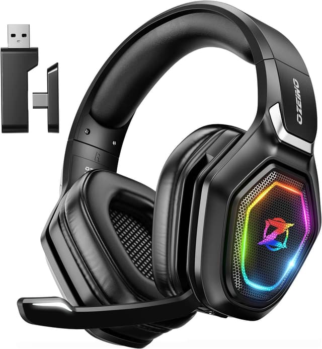 Detalle de Ozeino Wireless Gaming Headset 40‑Hr battery