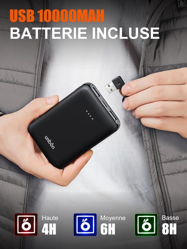 Thumbnail 3 de UNBON Gilet Chauffant Homme 10000mAh