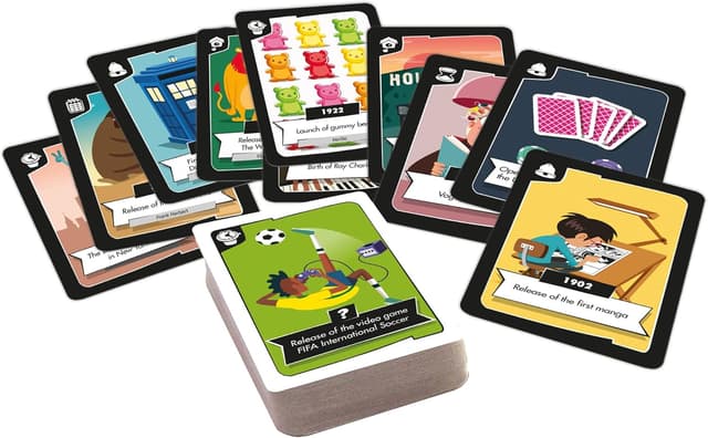 Detalle de Zygomatic Timeline Twist: Pop Culture card game (Ages 8+, 2–6 players, ~20 minutes)