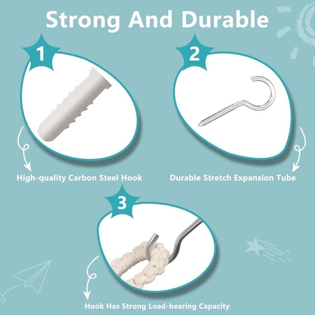 Thumbnail 4 de WUFANC Rete Porta Peluche 2 Pezzi 140x102x102 cm