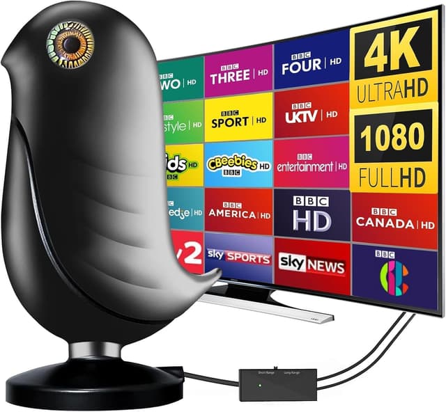 Detalle de Indoor TV Aerial digital 2025, 5m coax