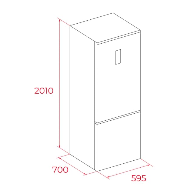Detalle 2 de Teka RBF 68670 frigorífico combi 2,01 m inverter