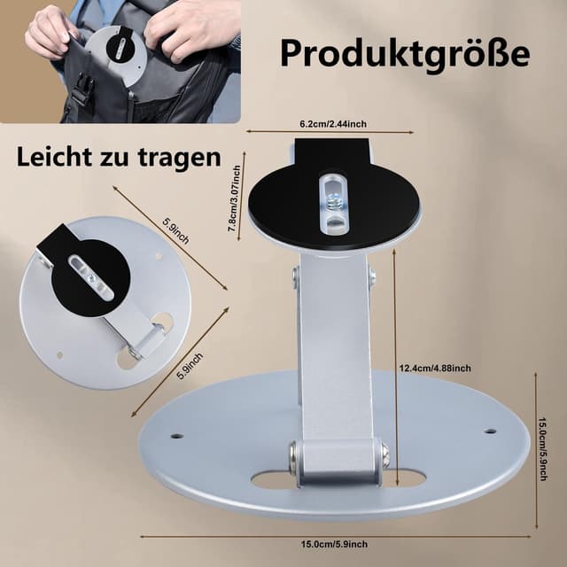 Thumbnail 4 de Eroshoo Support Mural Rotatif 180° pour Vidéoprojecteur