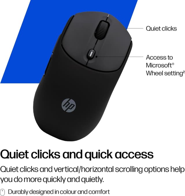 Thumbnail 2 de HP 400 Quiet Wireless Mouse 6000 DPI