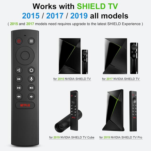Detalle de OMAIC Voice Replacement Remote Control for NVIDIA Shield TV (2015/2017/2019) streaming media players