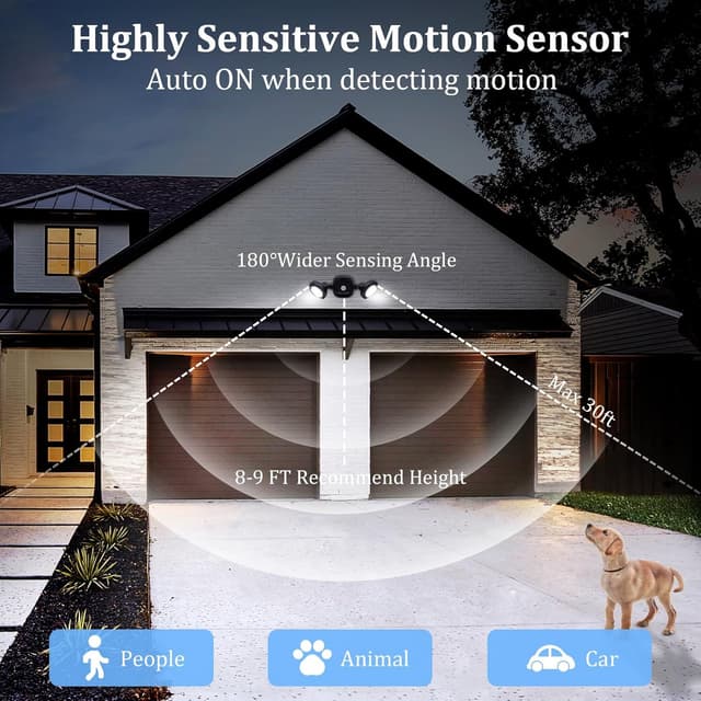 Thumbnail 4 de Toowell Battery Security Lights 480 lm