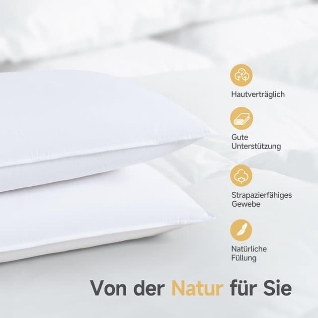 Thumbnail 2 de Homyrium Daunenkissen 80x80 1600g