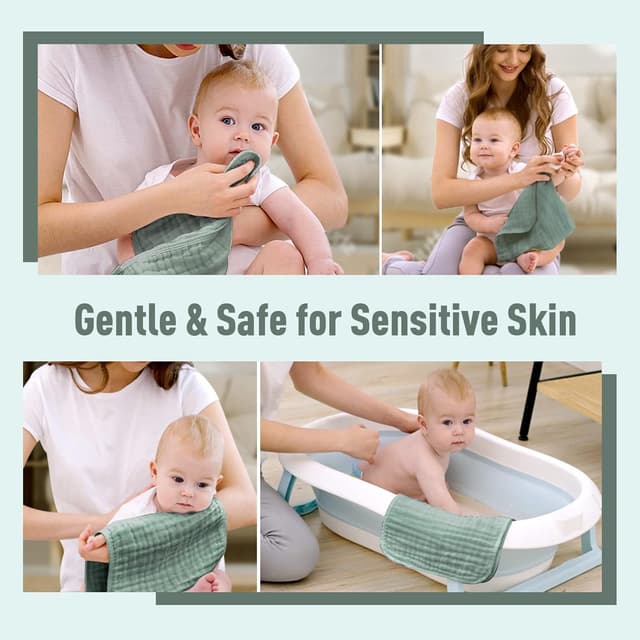 Thumbnail 4 de Yoofoss Mullwindeln Spucktücher 27x50 cm 🧷