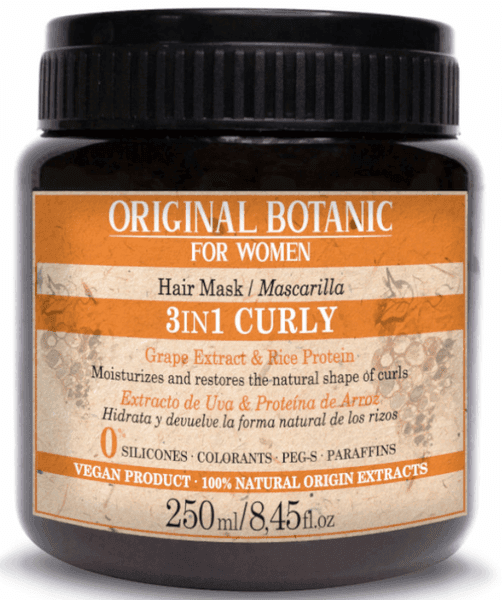 Detalle de Original Botanic For Women Mascarilla 3 en 1 Método Curly 250 ml