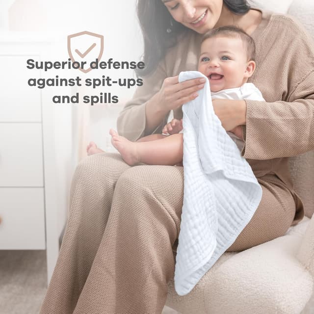 Thumbnail 3 de Comfy Cubs Muslin Burp Cloths 20"