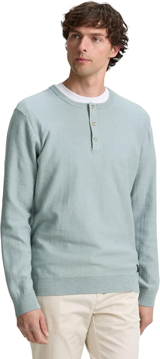 Detalle de TOM TAILOR 1045658 pullover da uomo: jersey a maniche lunghe comodo per l’uso quotidiano