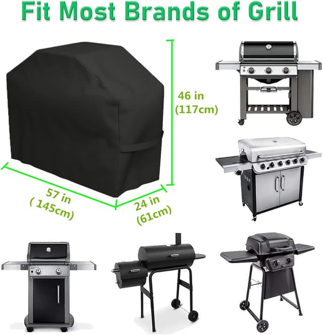 Thumbnail 3 de AMNZOLXY Grillabdeckung 145x61x117 cm