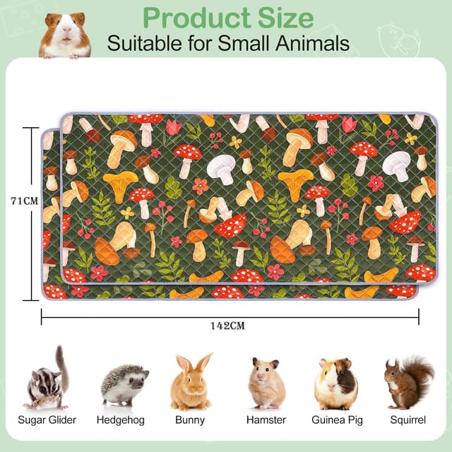 Thumbnail 2 de BeBeJoJo 142x70cm Guinea Pig Cage Liner 🐹