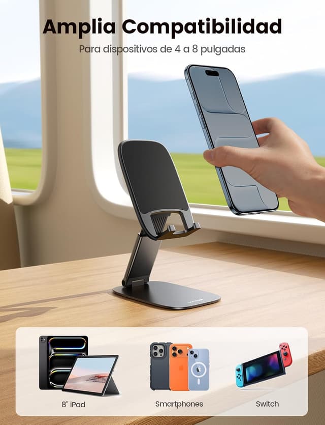 Thumbnail 5 de Lamicall Soporte móvil mesa plegable ligero