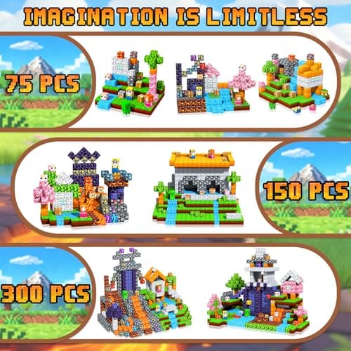 Detalle 2 de LUVTOY Bloques Magnéticos de Construcción para Niños (150 piezas) - Set creativo STEM tipo Montessori