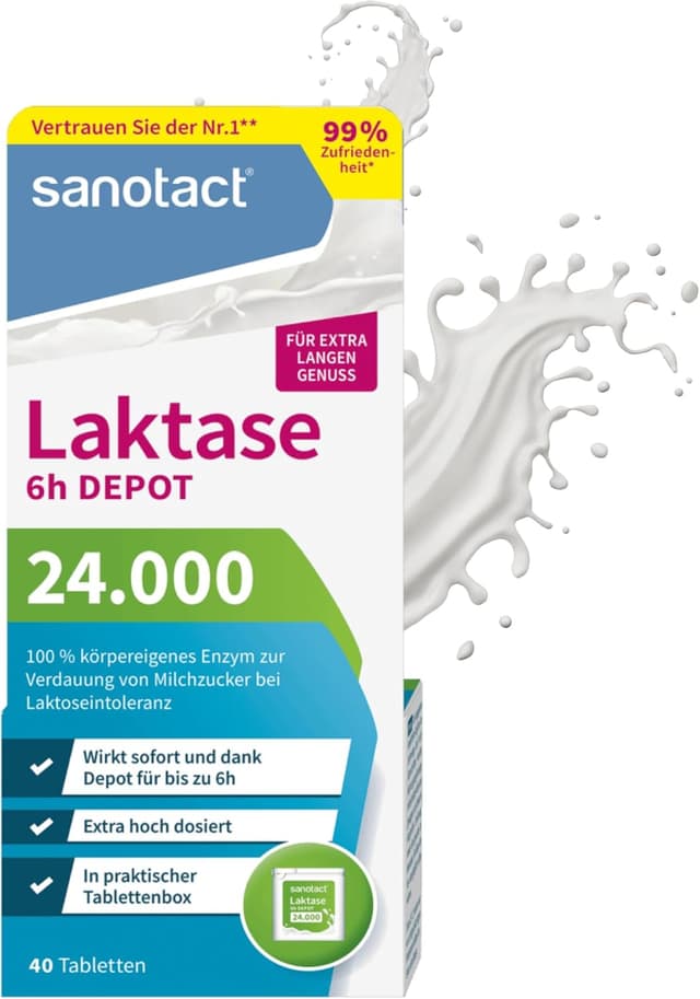 Detalle de Sanotact Laktase 24.000 Depot Tabletten